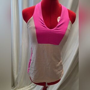 Lululemon Pink and White Top